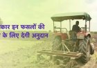 सरकार किसानों को इन फसलों की खेती के लिए देगी अनुदान