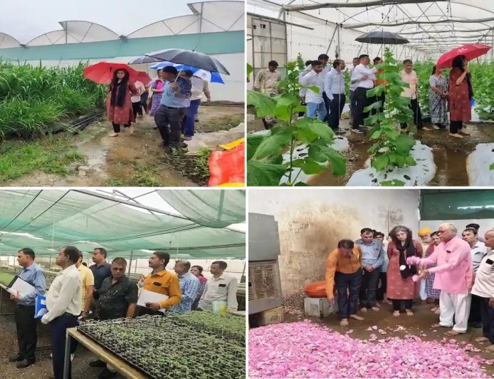 उन्नत खेती का कृषि आयुक्त ने लिया जायजा, की सराहना