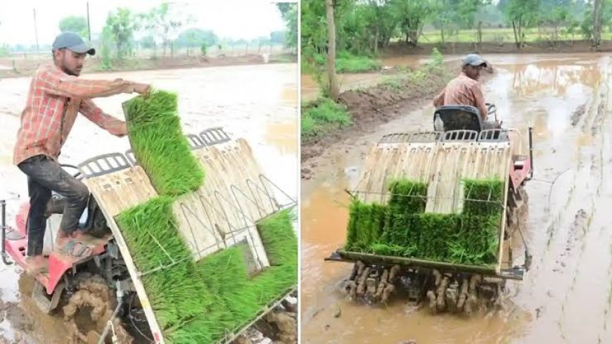 अनुदान पर ली मशीन से अतिरिक्त कमाई कर रहा किसान